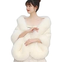 Amazon | [JUIN] ファー 肩掛け ショール ケープ マント